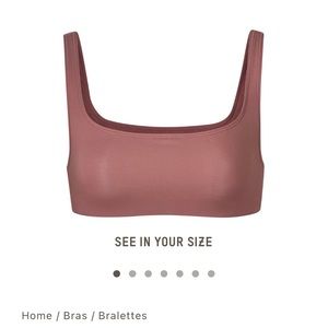 SKIMS Body Basics Wide Neck Bralette M